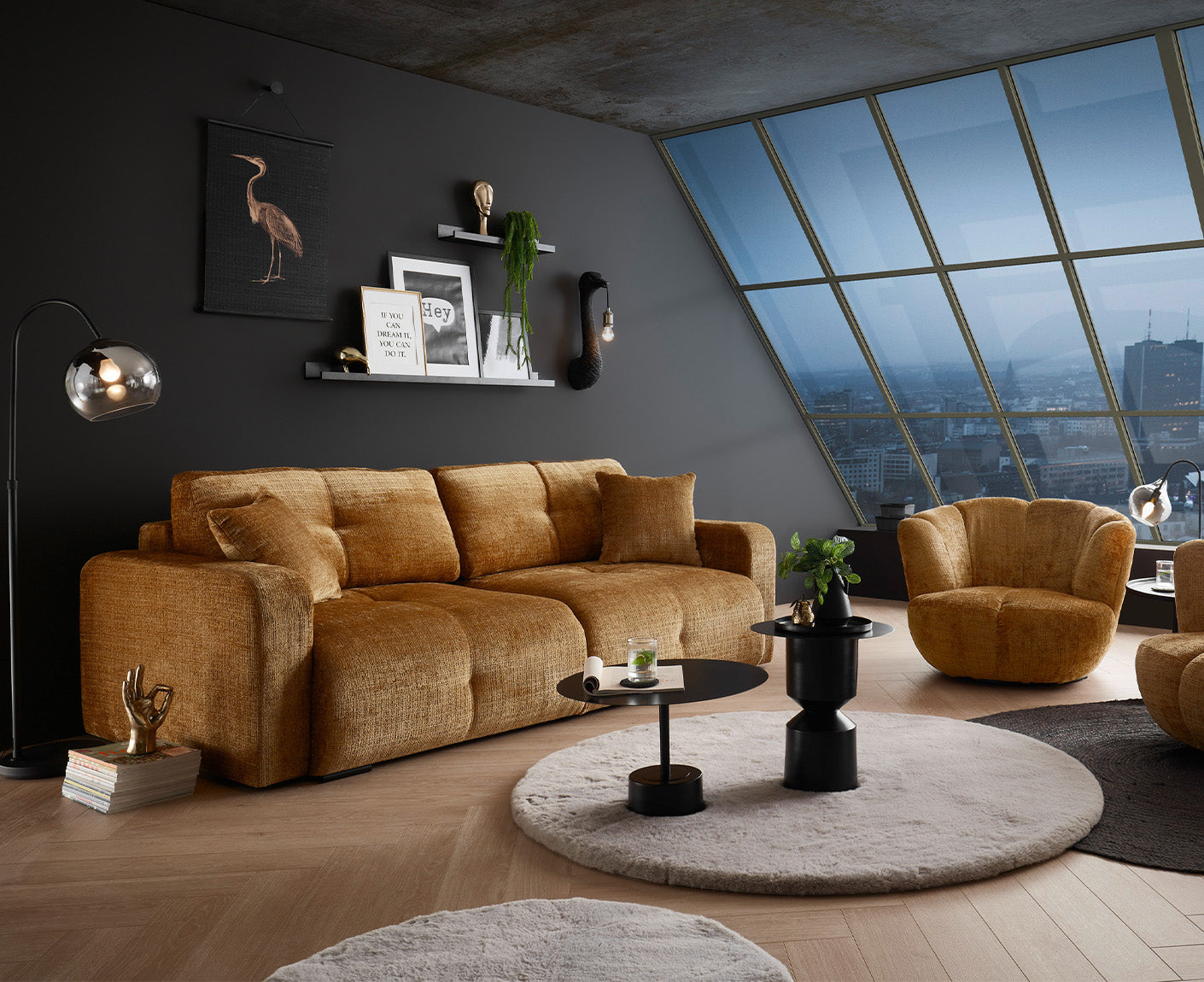 Bullet Schlafsofa 235 x 120 cm, mit Bettkasten