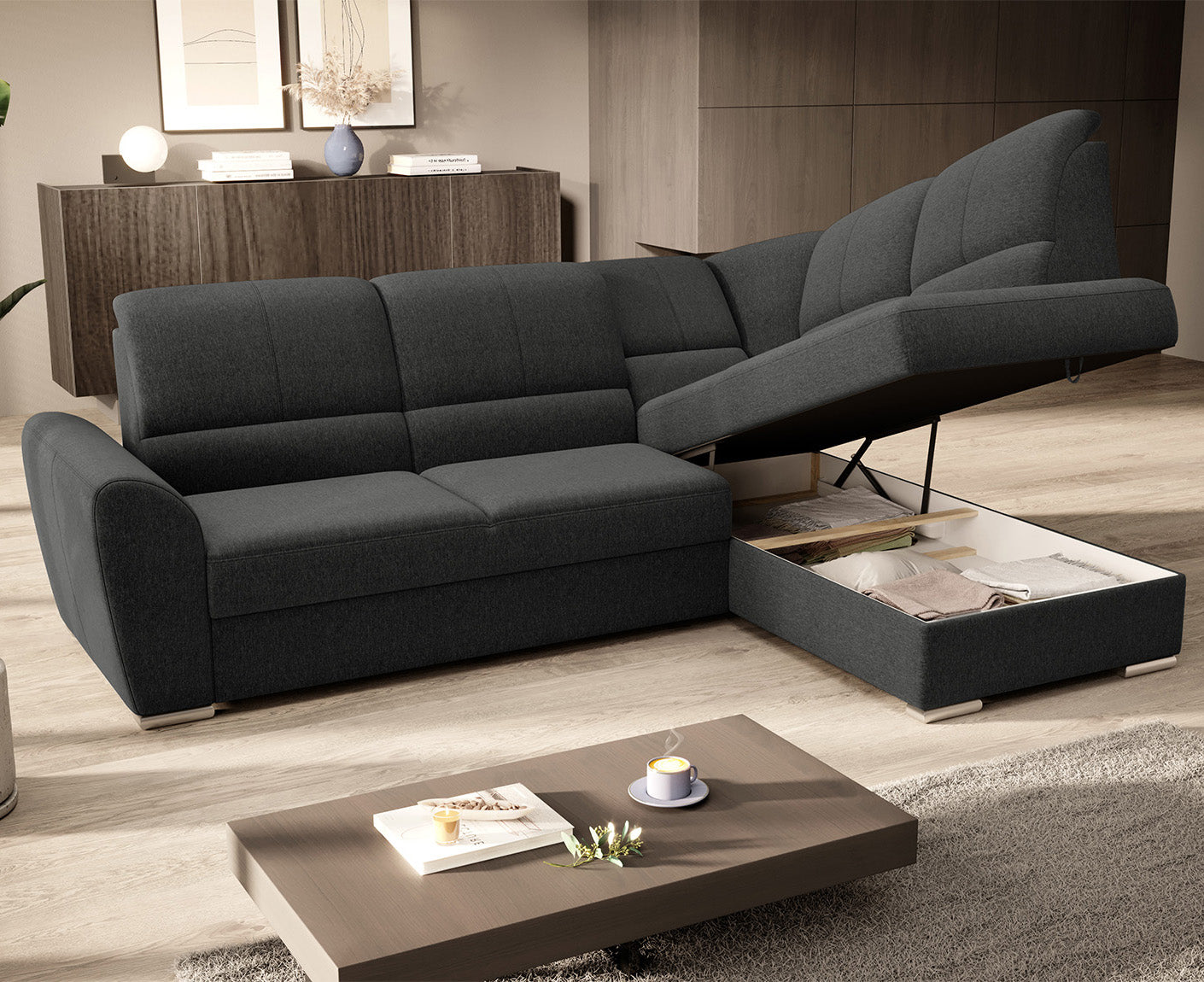 Siber Ecksofa 270 x 192 cm, Webstoff