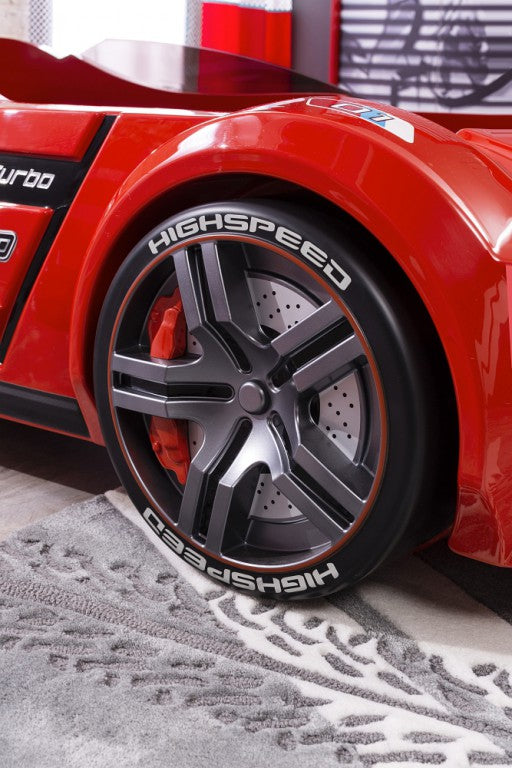 Cilek BiTURBO Autobett Kinderbett Bett Rennfahrerbett Rot