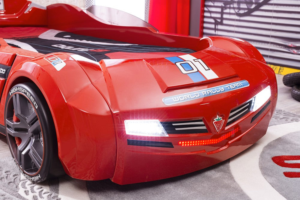 Cilek BiTURBO Autobett Kinderbett Bett Rennfahrerbett Rot