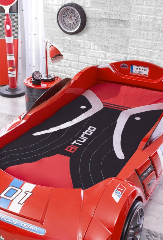Cilek BiTURBO Autobett Kinderbett Bett Rennfahrerbett Rot