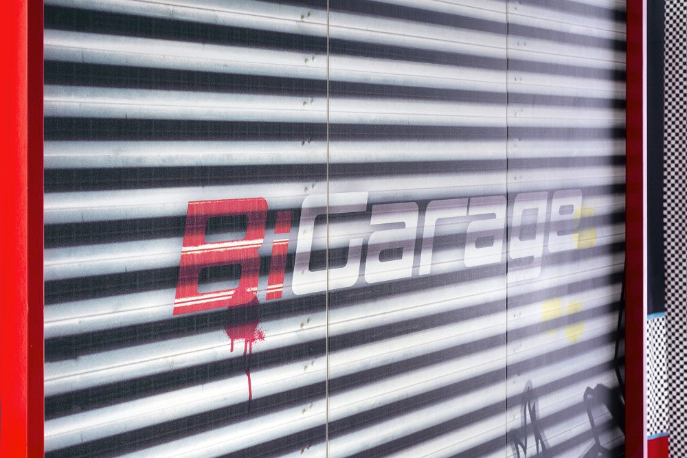 Cilek CHAMPION RACER Kleiderschrank Kinderkleiderschrank Schrank Silber/Rot
