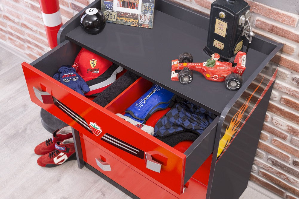 Cilek CHAMPION RACER Kommode Sideboard Anrichte Rot
