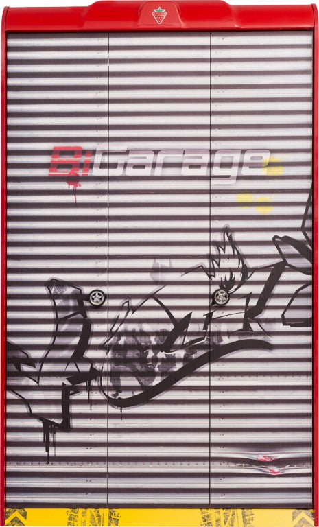 Cilek CHAMPION RACER Kleiderschrank Kinderkleiderschrank Schrank Silber/Rot