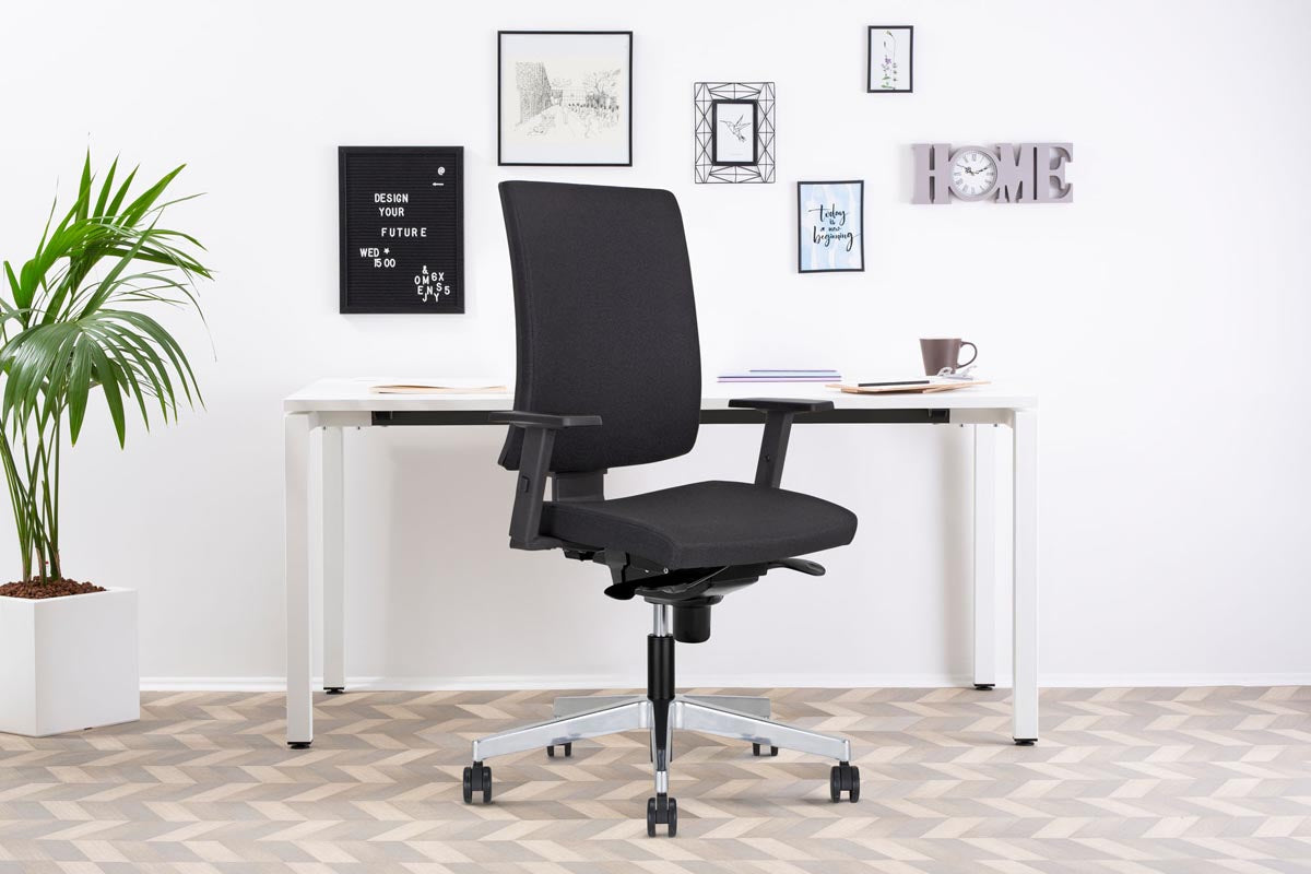 NAVIGO Bürostuhl / Drehstuhl Schwarz