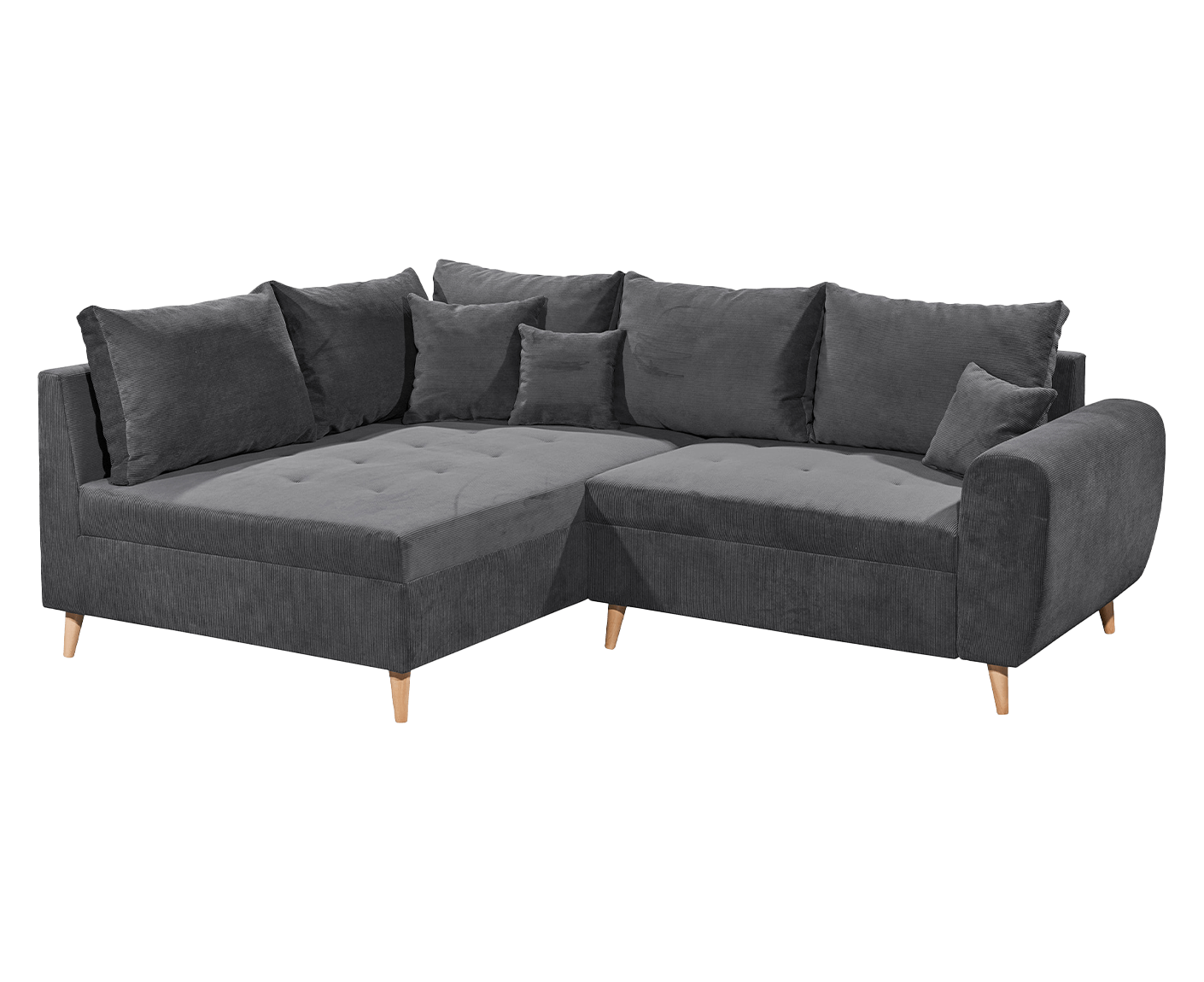Calanda Ecksofa inkl. Hocker 249 x 175 cm (Cord)