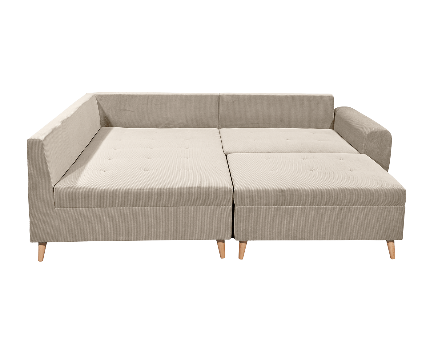 Calanda Ecksofa inkl. Hocker 249 x 175 cm (Cord)