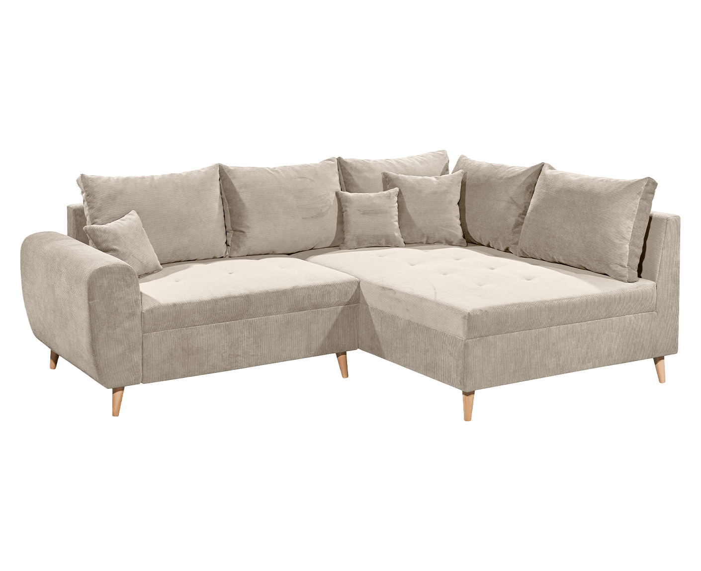Calanda Ecksofa inkl. Hocker 249 x 175 cm (Cord)