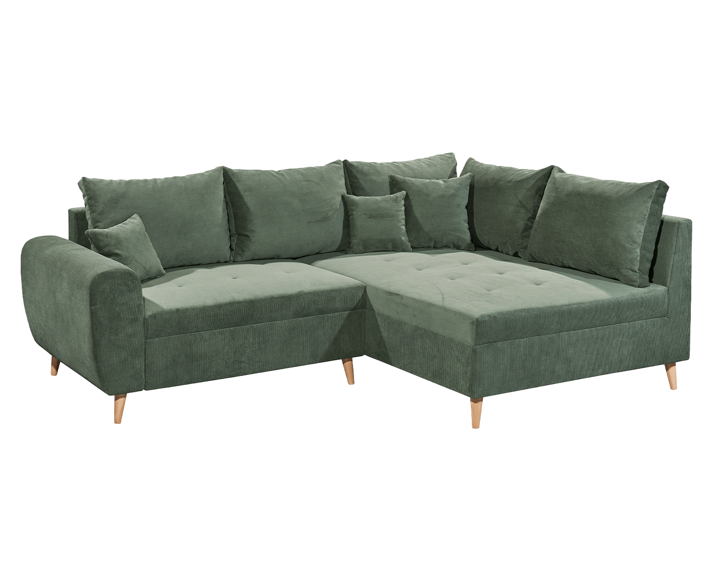 Calanda Ecksofa inkl. Hocker 249 x 175 cm (Cord)