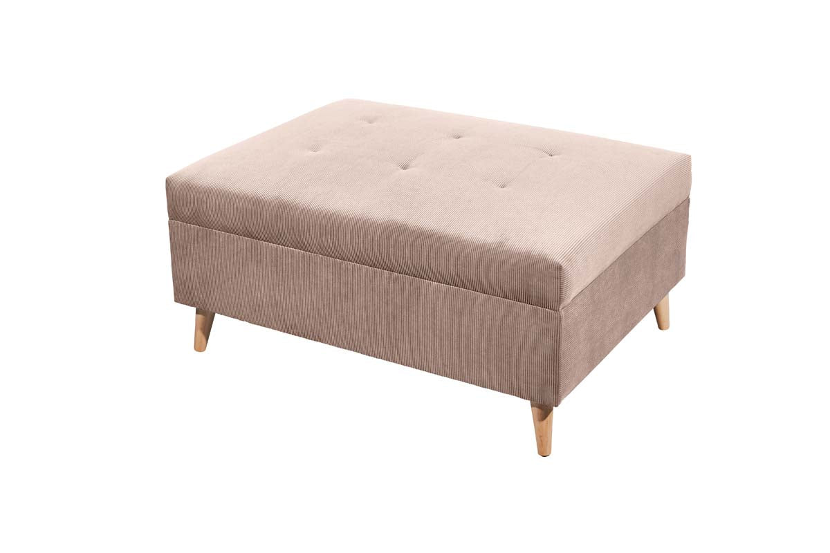 Calanda Ecksofa inkl. Hocker 249 x 175 cm Rosa
