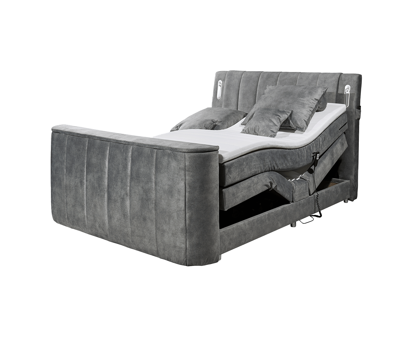 Dallas Boxspringbett 180x200 cm, inkl. Motor & motorisiertem TV-Lift