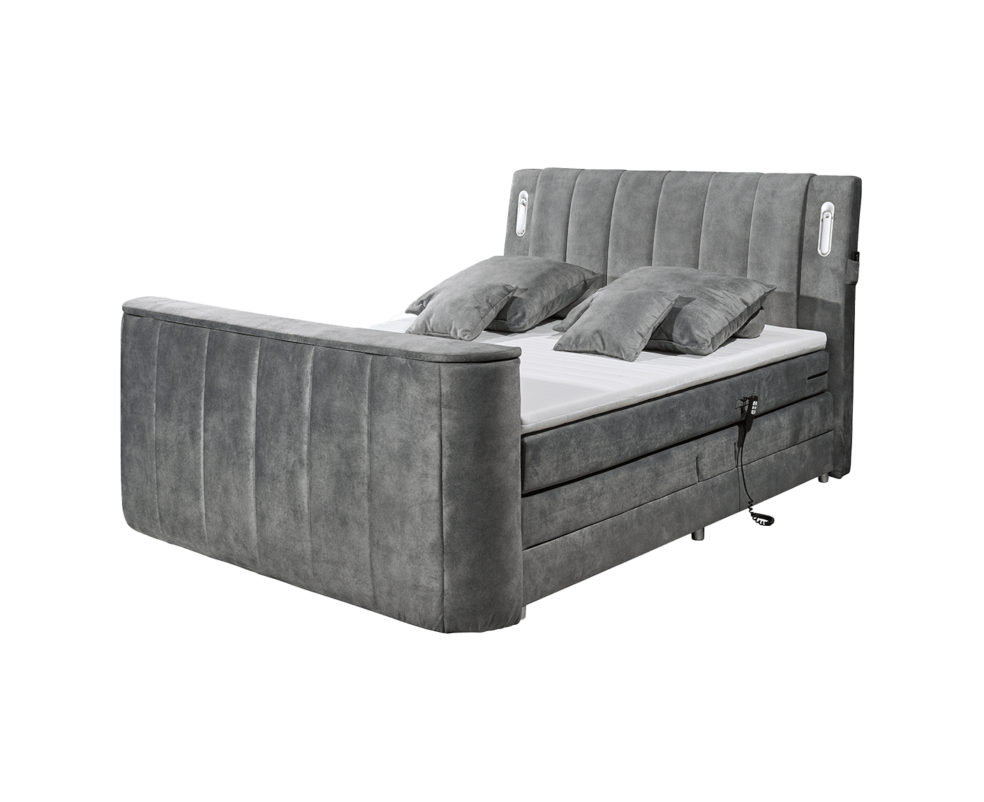Dallas Boxspringbett 180x200 cm, inkl. Motor & motorisiertem TV-Lift
