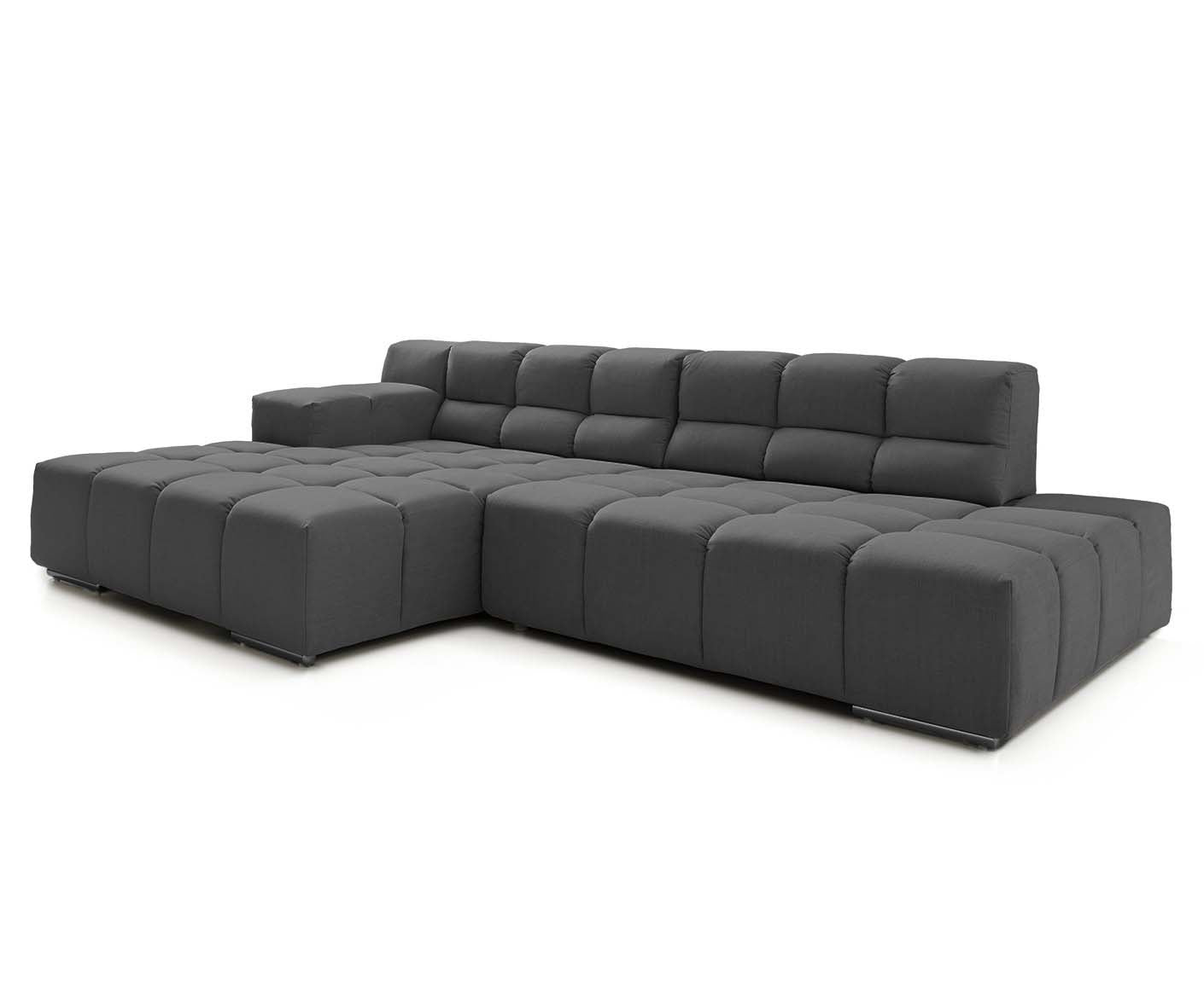 designwerk Temple Ecksofa | 286 x 169 cm| mit Rückenverstellung | Flachgewebe