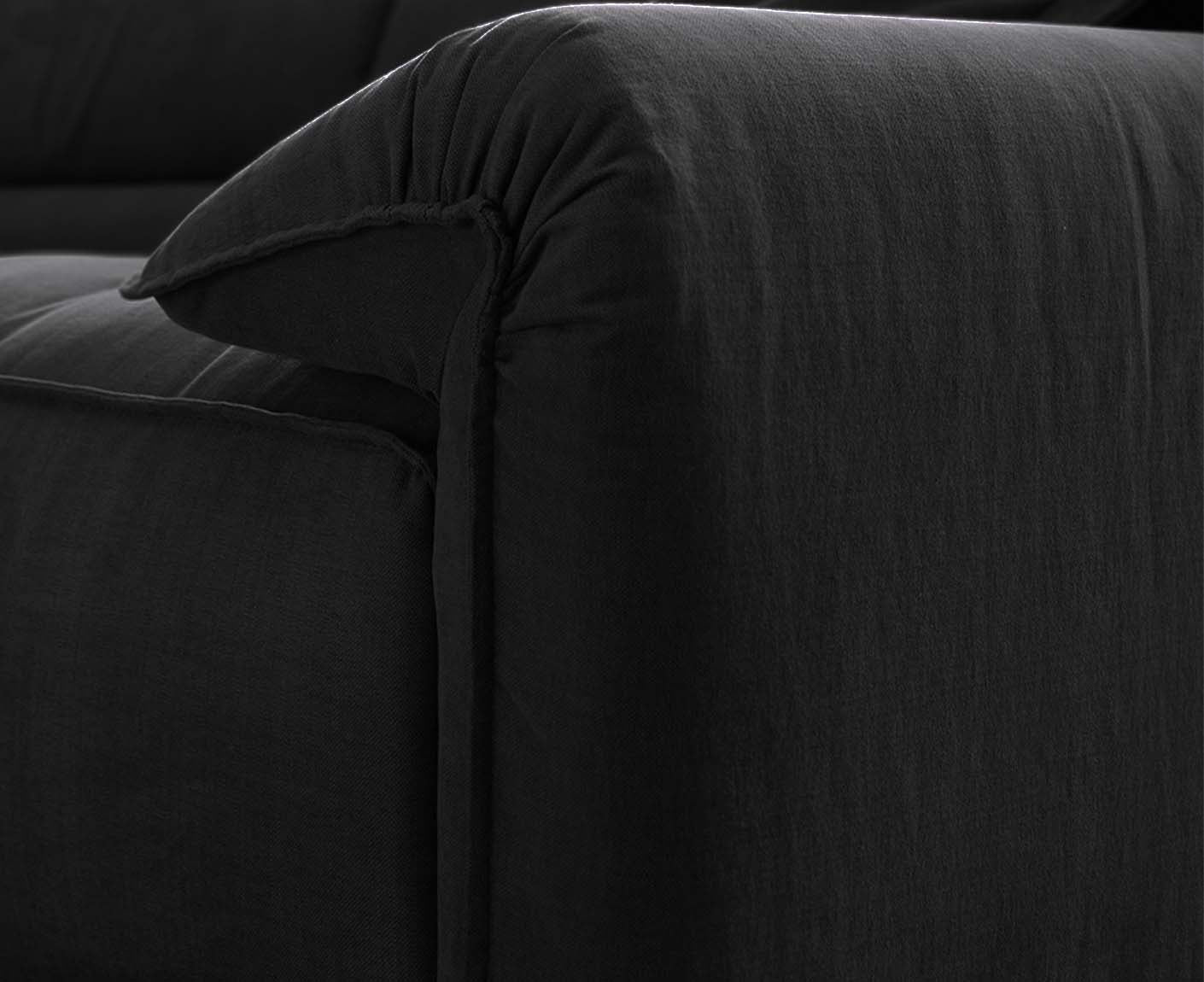 designwerk Vola Ecksofa | 347 x 342 cm | Flachgewebe