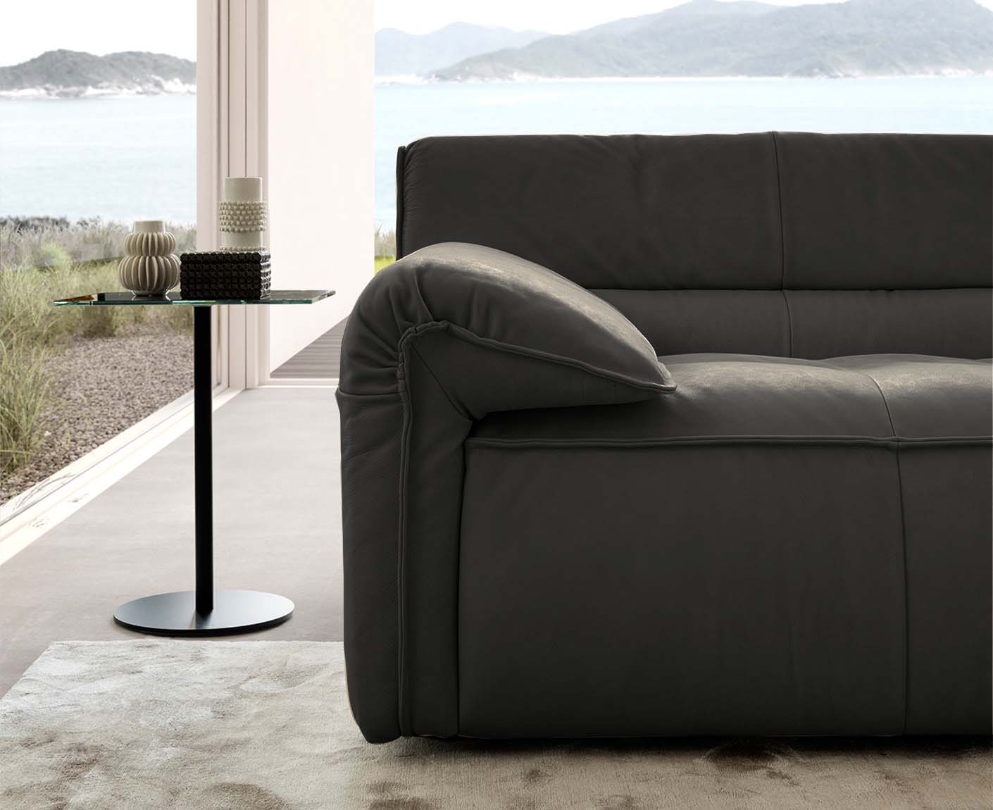 designwerk Vola Ecksofa | 315 x 186 cm | Echtleder