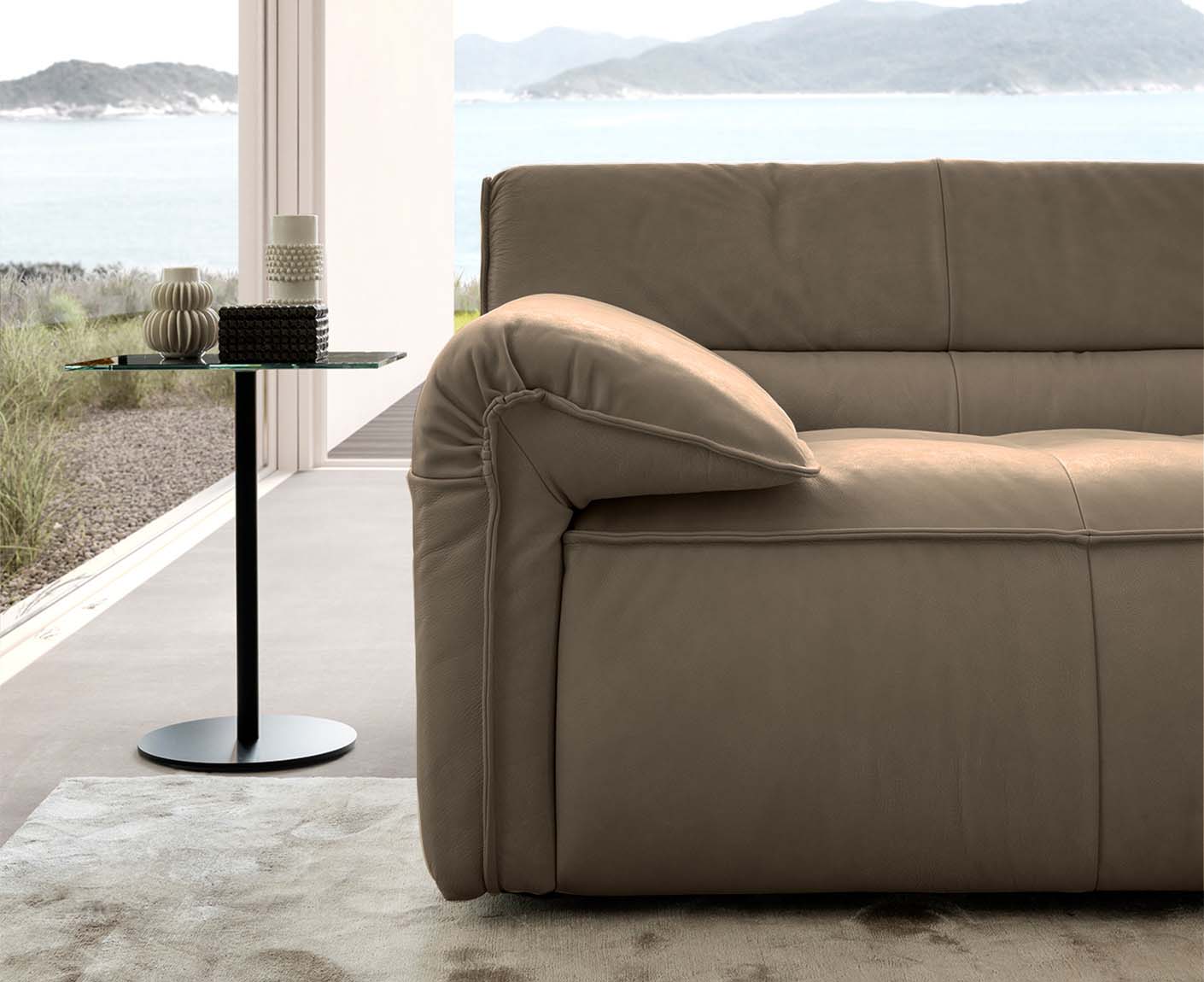 designwerk Vola Ecksofa | 315 x 186 cm | Echtleder