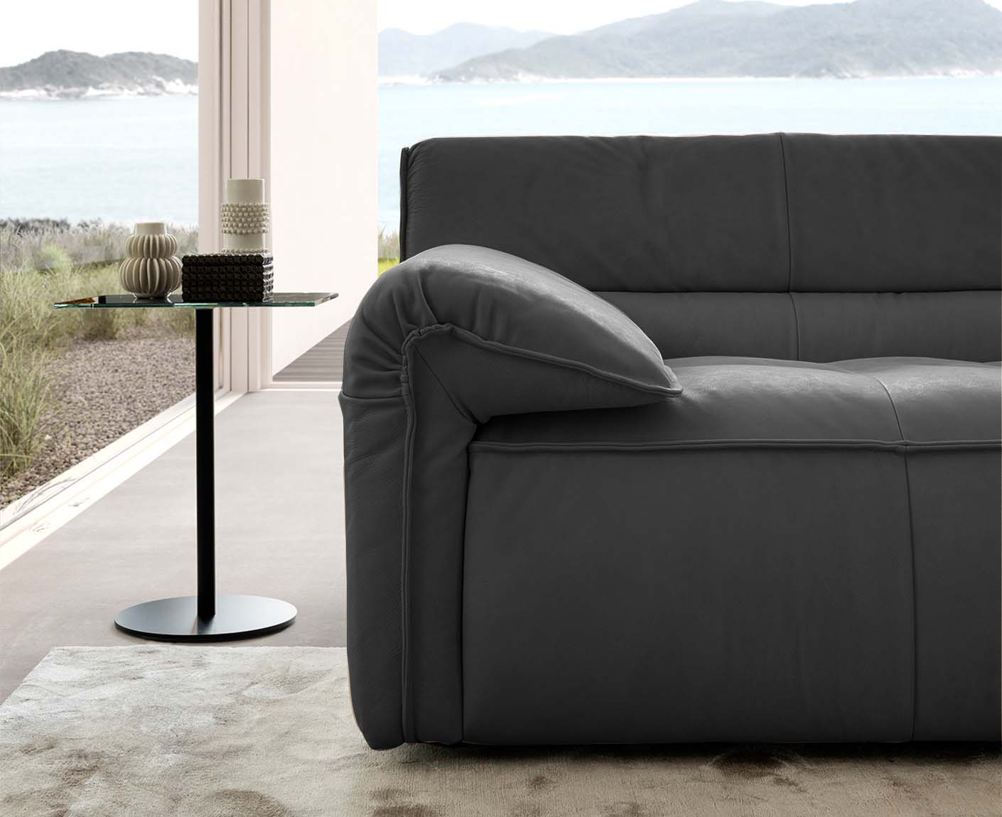 designwerk Vola Ecksofa | 315 x 186 cm | Echtleder