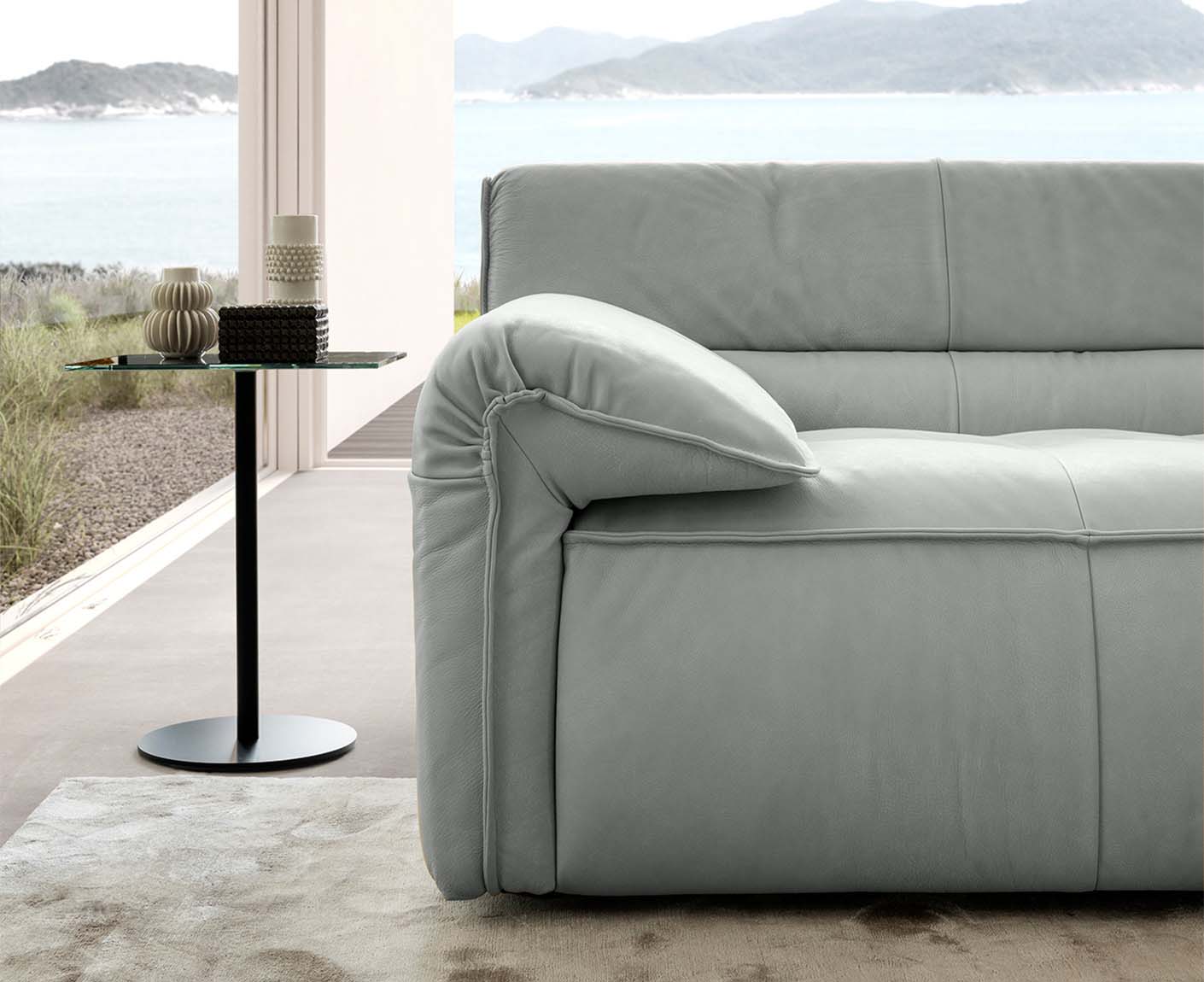 designwerk Vola Ecksofa | 315 x 186 cm | Echtleder