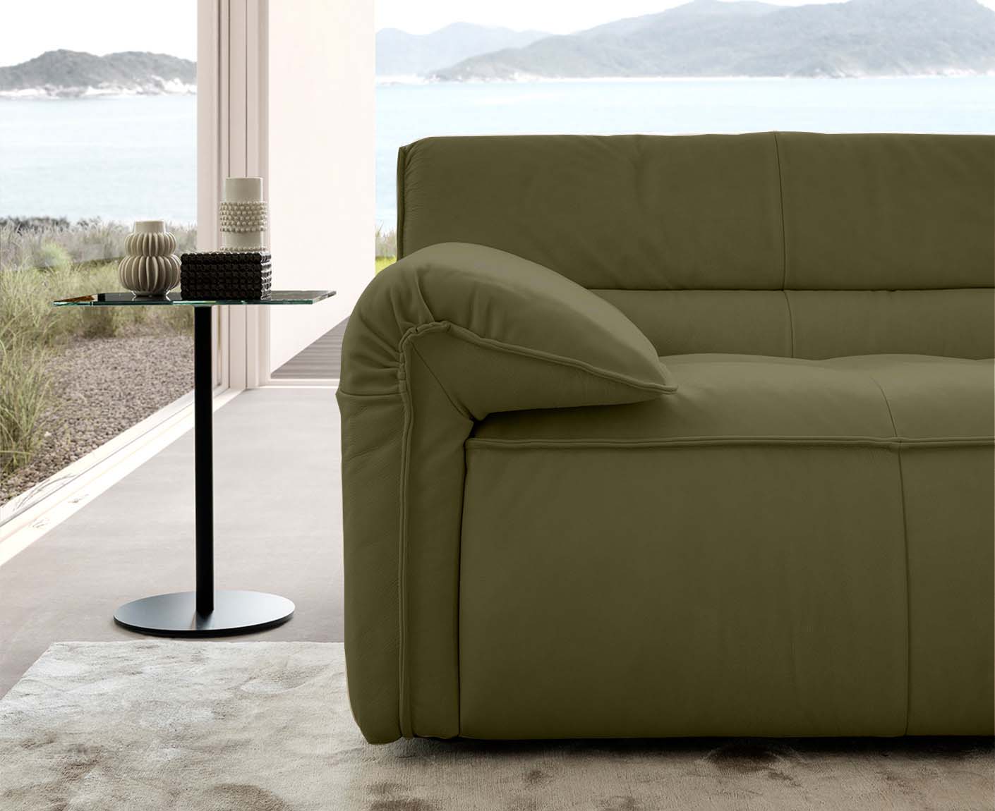 designwerk Vola Ecksofa | 315 x 186 cm | Echtleder