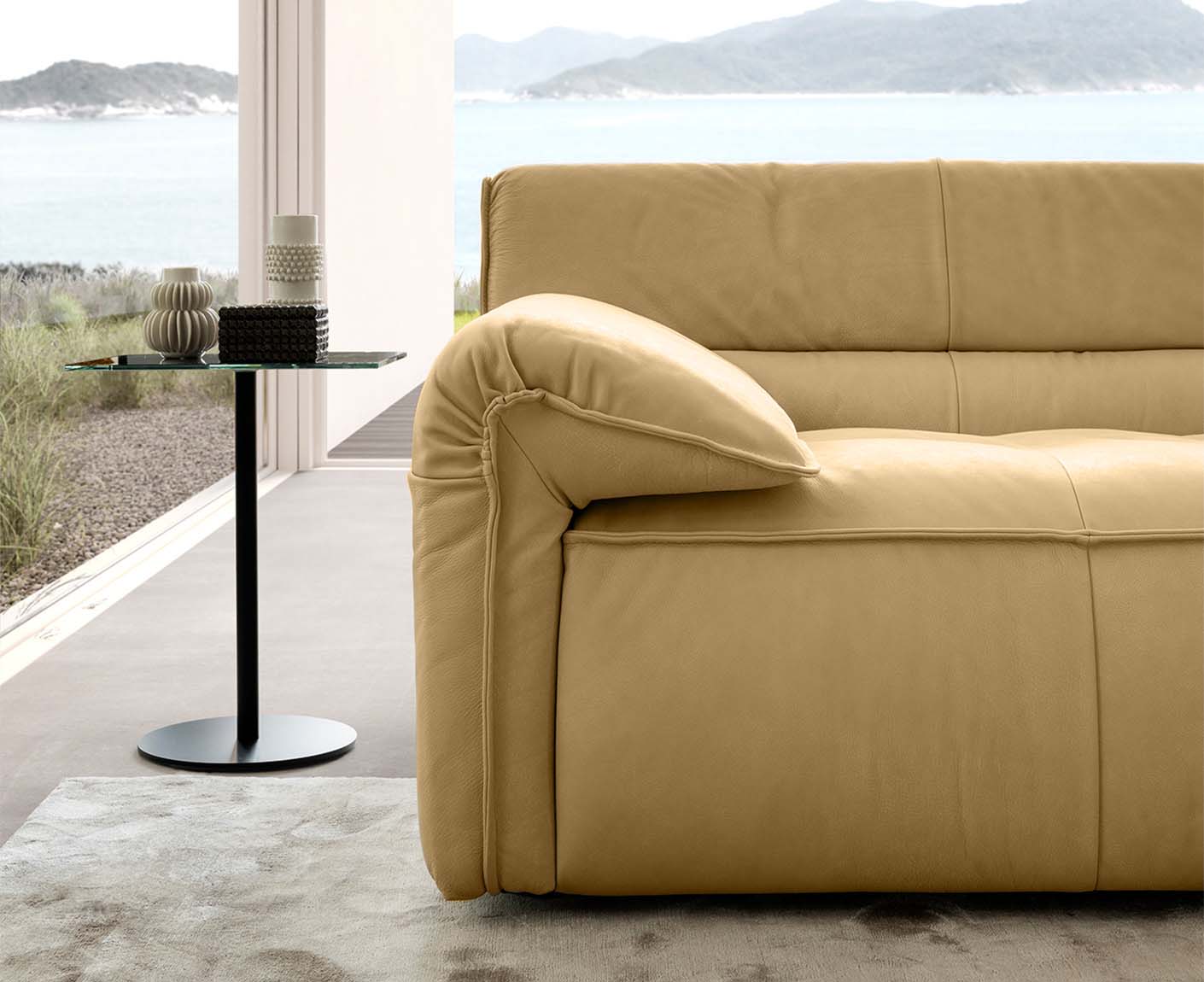 designwerk Vola Ecksofa | 315 x 186 cm | Echtleder