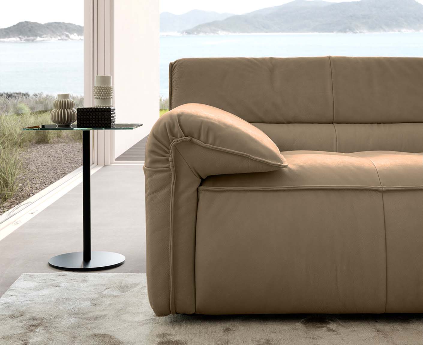 designwerk Vola Ecksofa | 315 x 186 cm | Echtleder