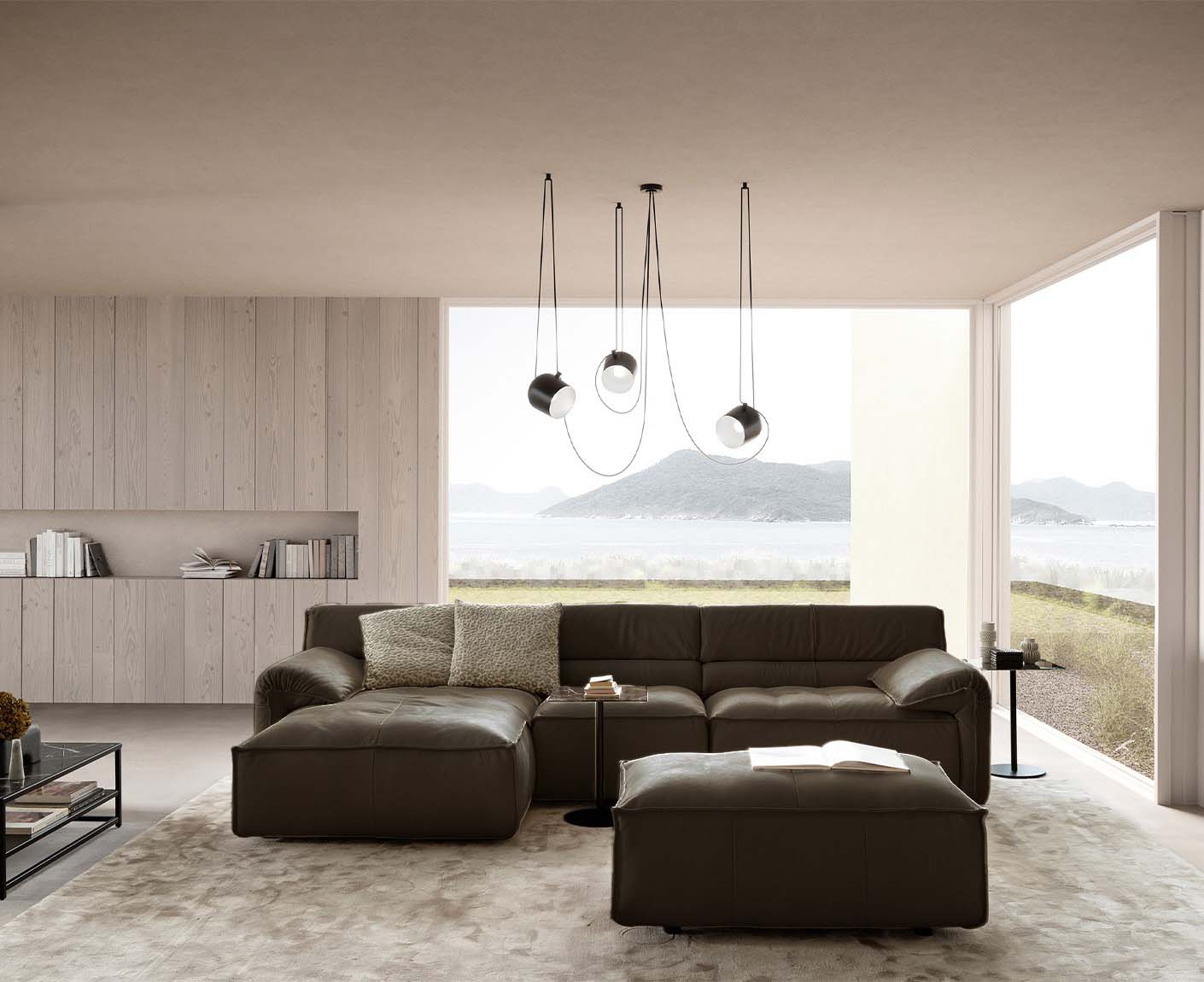 designwerk Vola Ecksofa | 315 x 186 cm | Echtleder