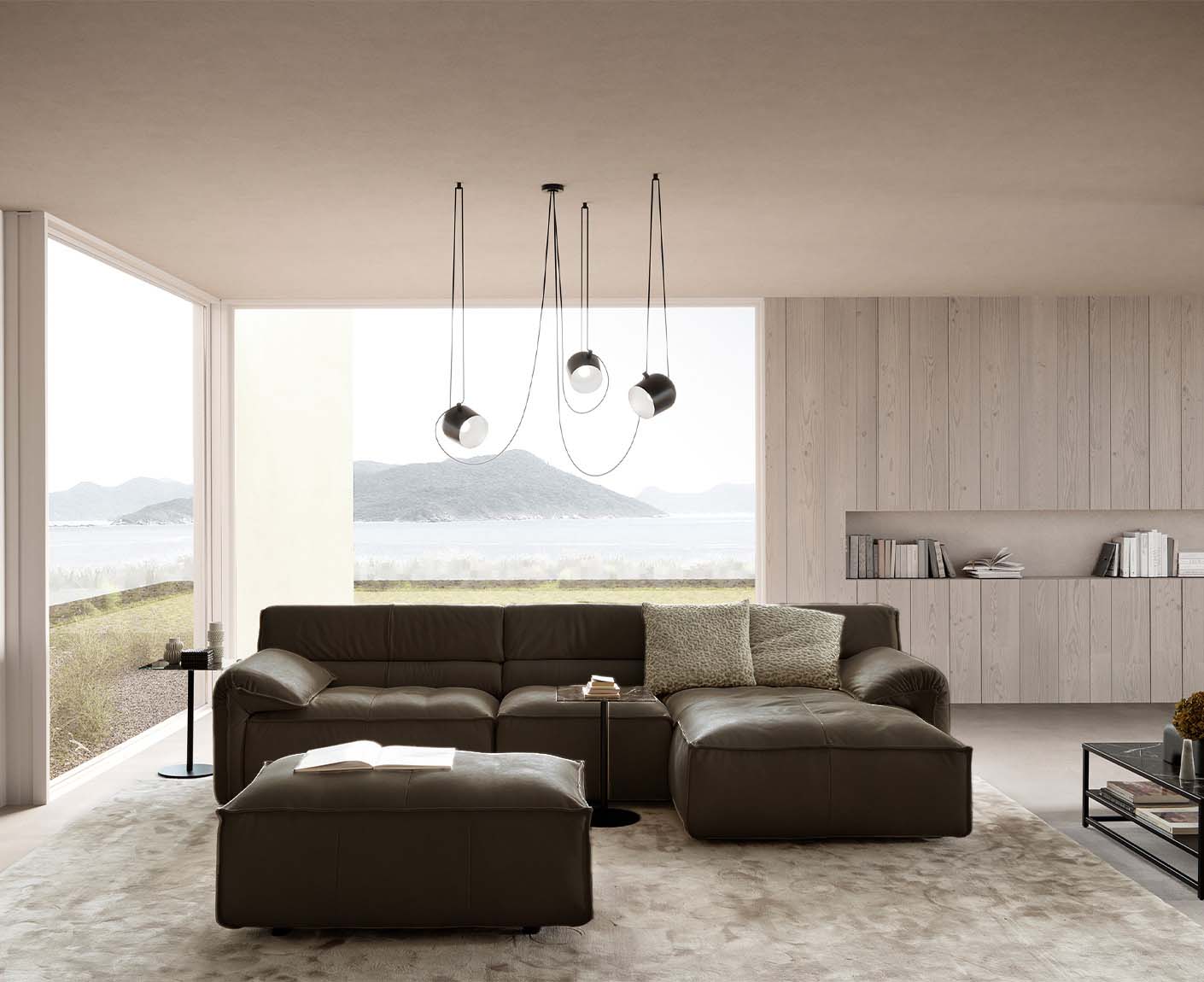 designwerk Vola Ecksofa | 315 x 186 cm | Echtleder