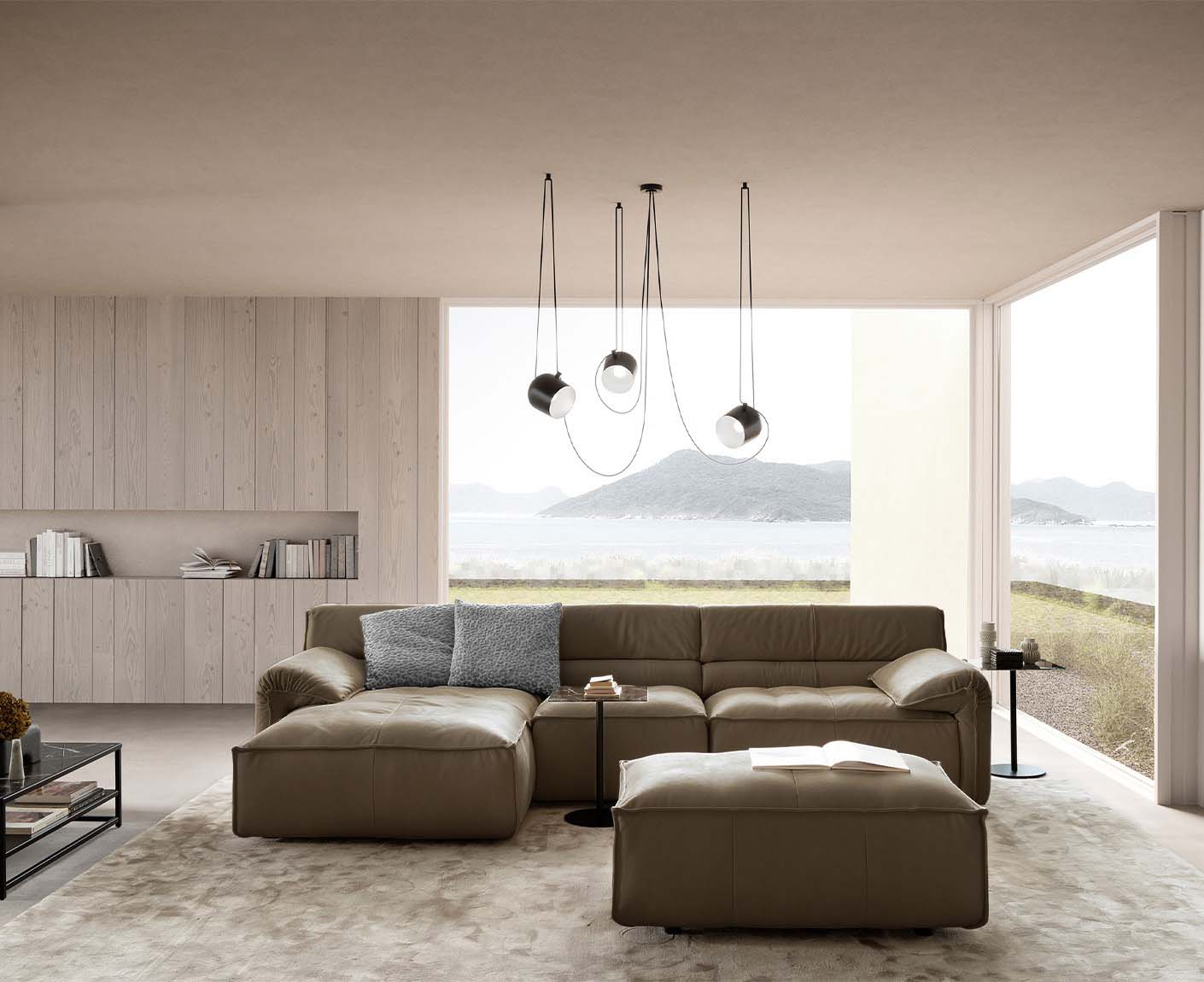designwerk Vola Ecksofa | 315 x 186 cm | Echtleder