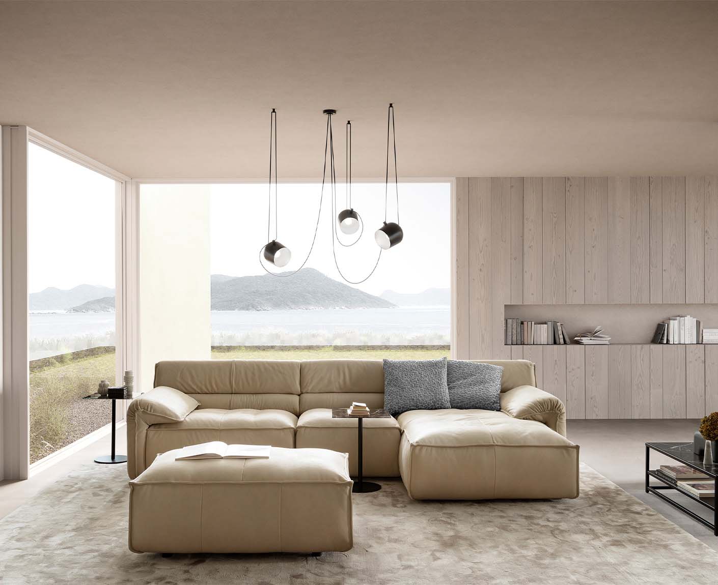 designwerk Vola Ecksofa | 315 x 186 cm | Echtleder