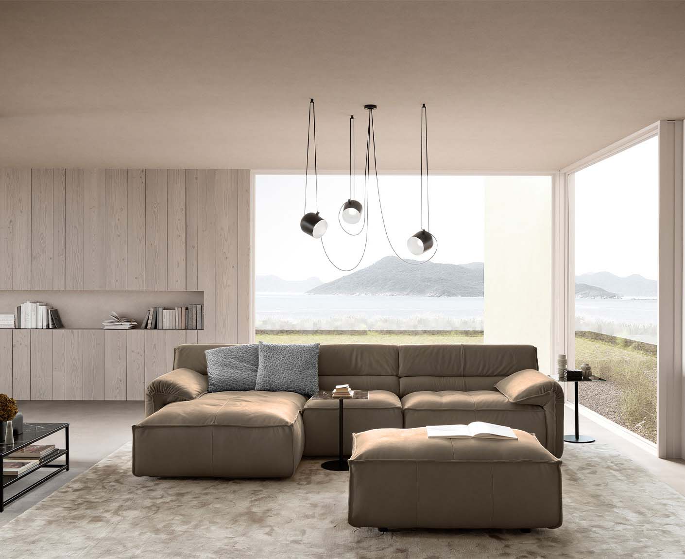 designwerk Vola Ecksofa | 315 x 186 cm | Echtleder