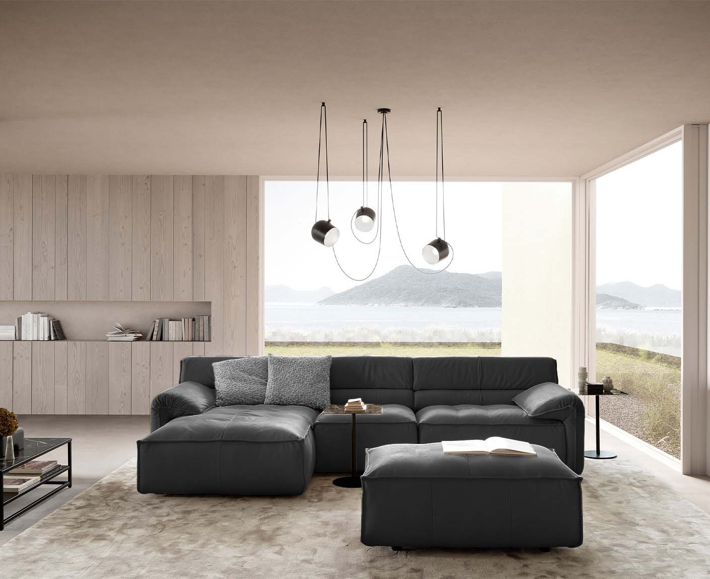 designwerk Vola Ecksofa | 315 x 186 cm | Echtleder