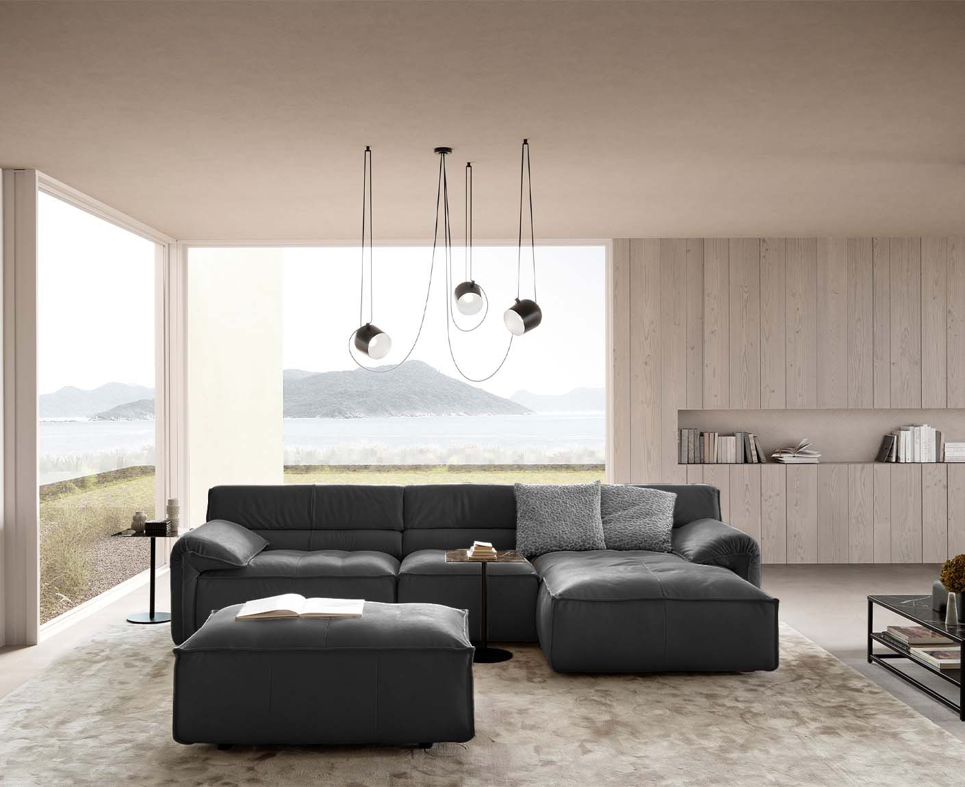 designwerk Vola Ecksofa | 315 x 186 cm | Echtleder