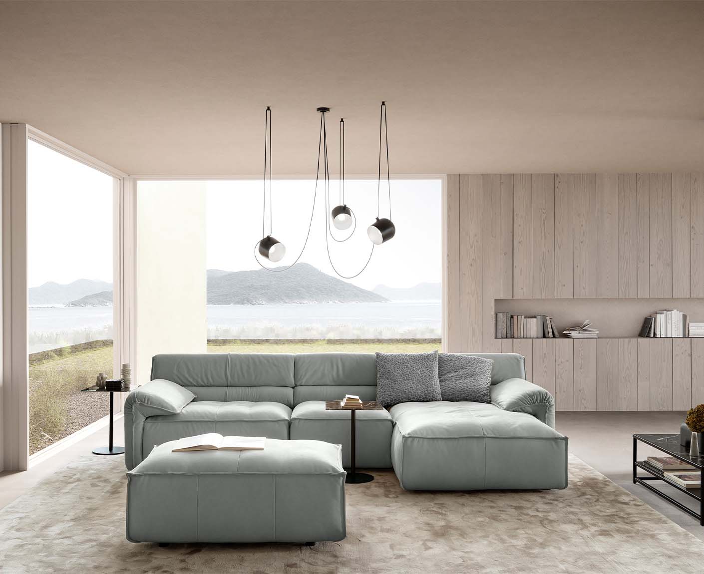 designwerk Vola Ecksofa | 315 x 186 cm | Echtleder