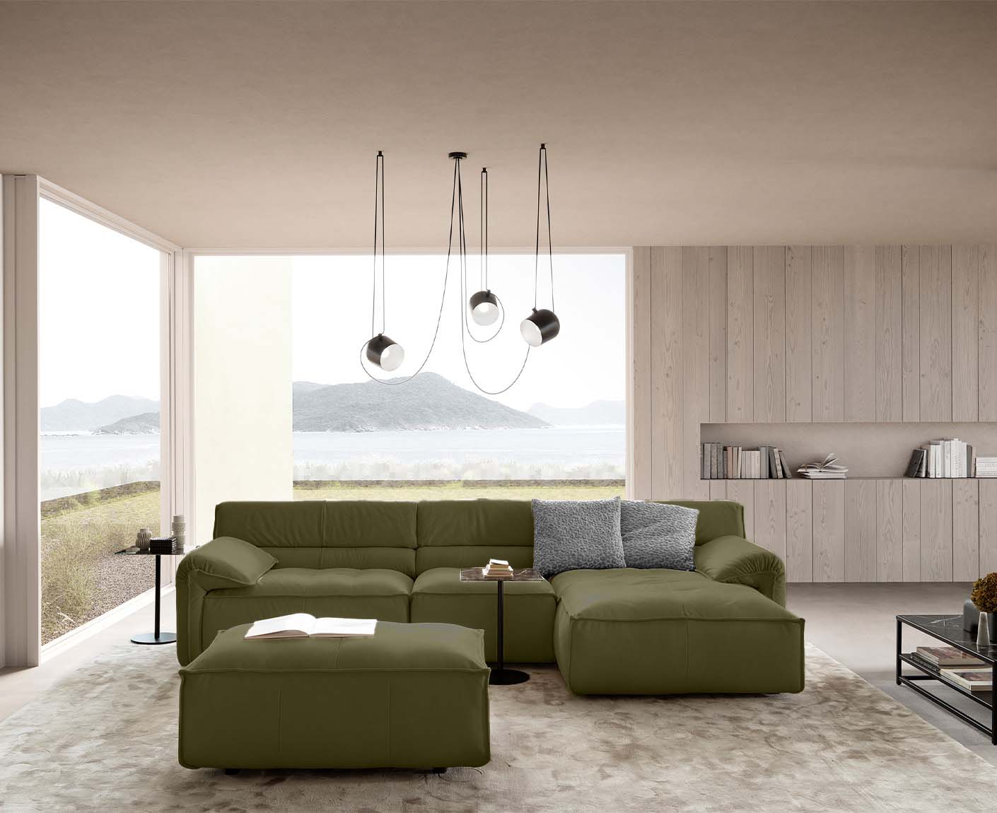 designwerk Vola Ecksofa | 315 x 186 cm | Echtleder