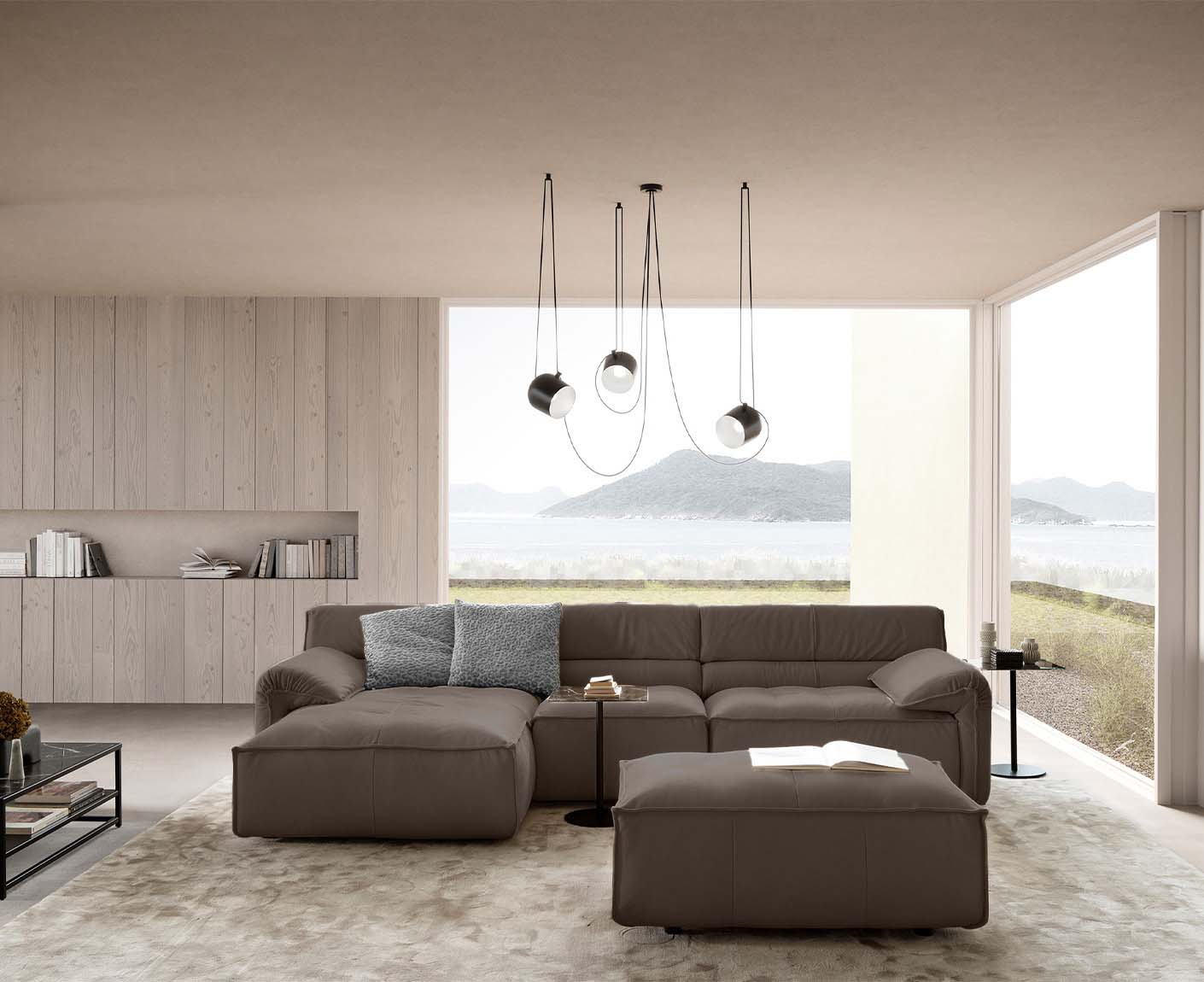 designwerk Vola Ecksofa | 315 x 186 cm | Echtleder