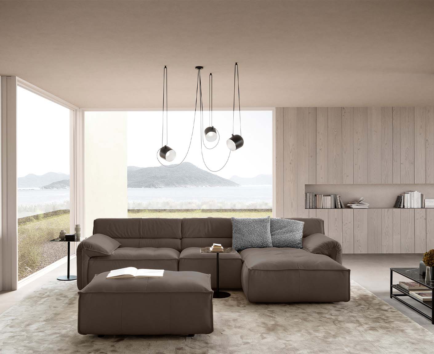 designwerk Vola Ecksofa | 315 x 186 cm | Echtleder