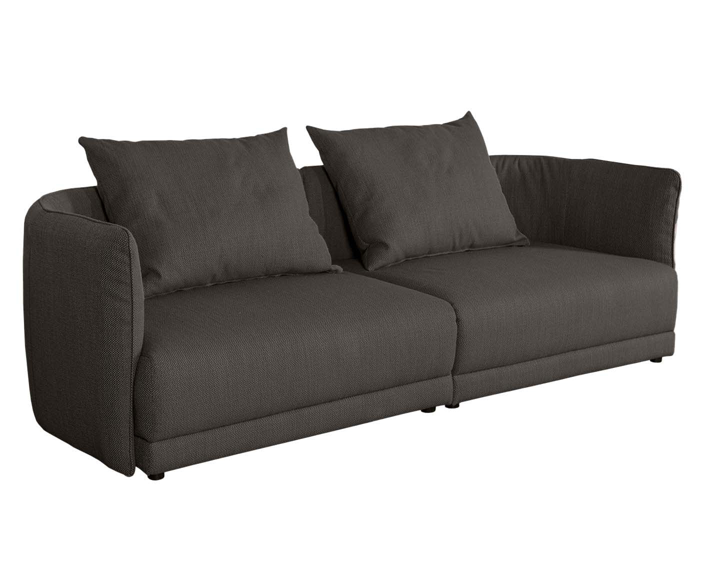 designwerk New York 3-Sitzer Sofa | 253 x 98 cm | feines Flachgewebe