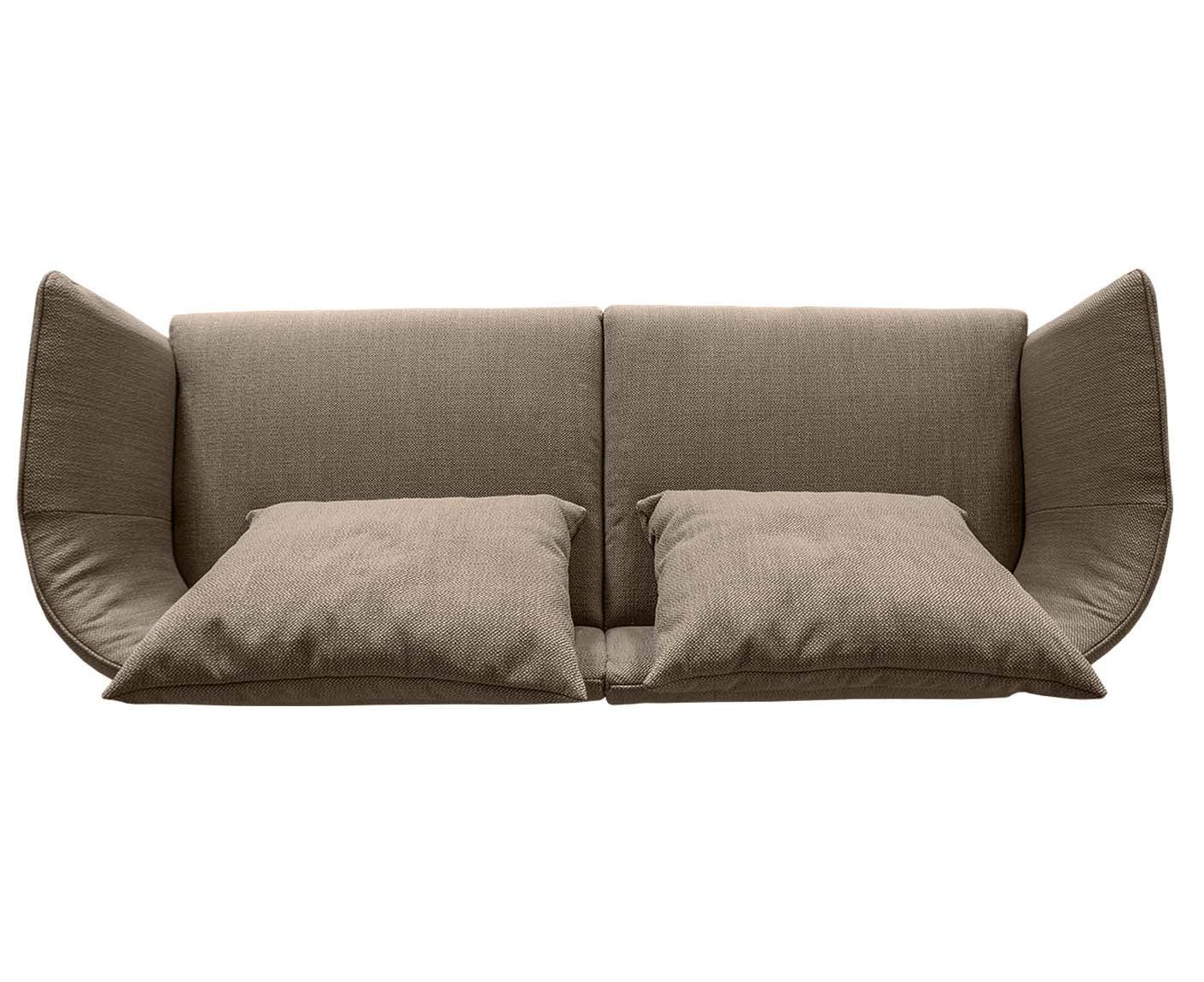 designwerk New York 3-Sitzer Sofa | 253 x 98 cm | feines Flachgewebe