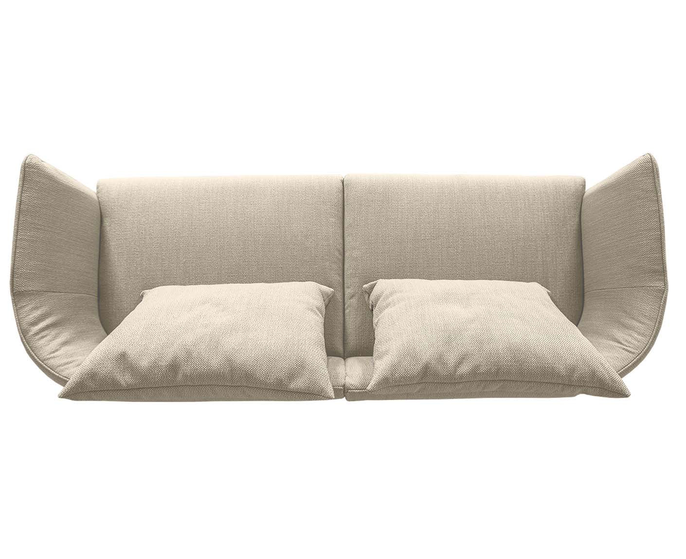 designwerk New York 3-Sitzer Sofa | 253 x 98 cm | feines Flachgewebe