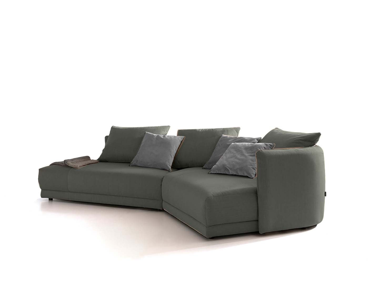 designwerk New York Ecksofa | 333 x 179 cm | feines Flachgewebe