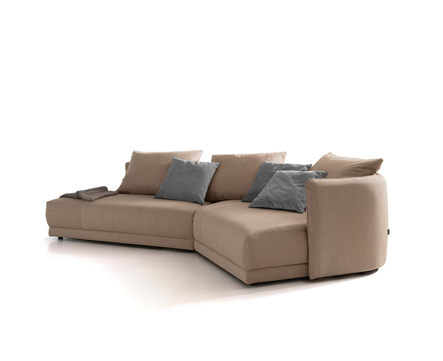 designwerk New York Ecksofa | 333 x 179 cm | feines Flachgewebe