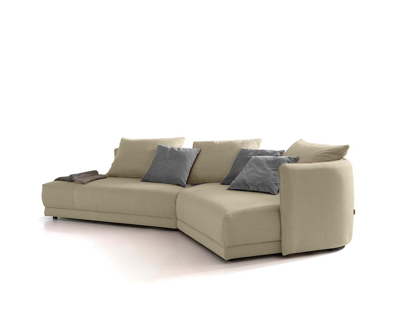 designwerk New York Ecksofa | 333 x 179 cm | feines Flachgewebe