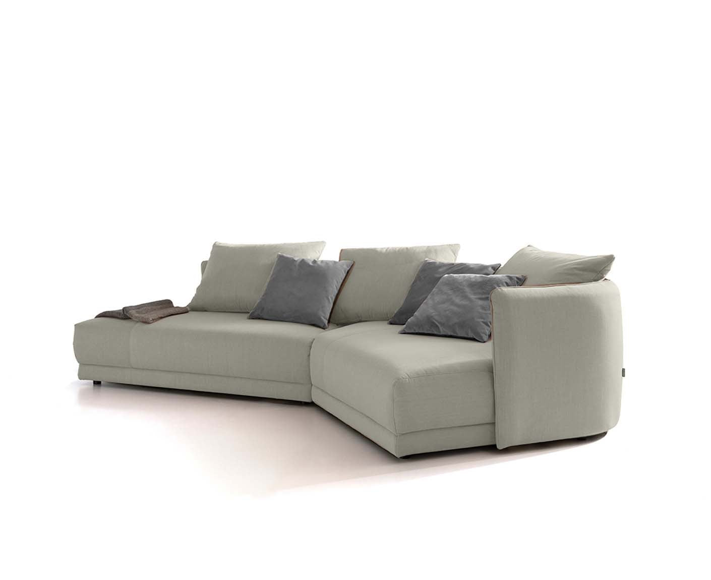 designwerk New York Ecksofa | 333 x 179 cm | feines Flachgewebe