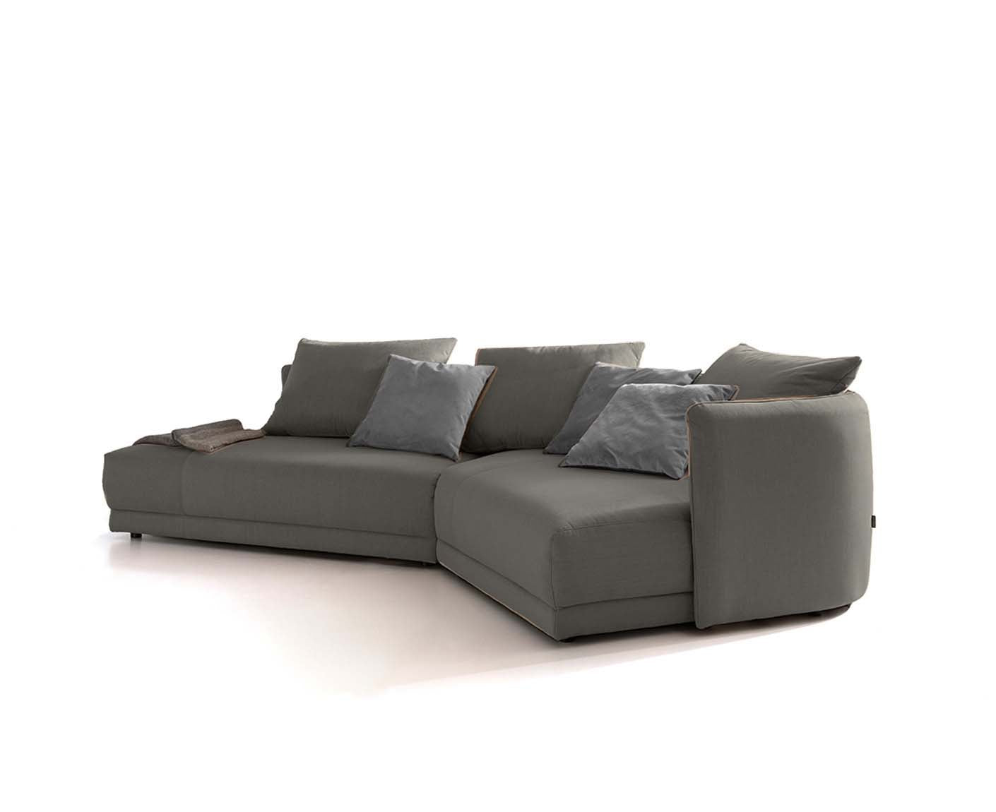 designwerk New York Ecksofa | 333 x 179 cm | feines Flachgewebe