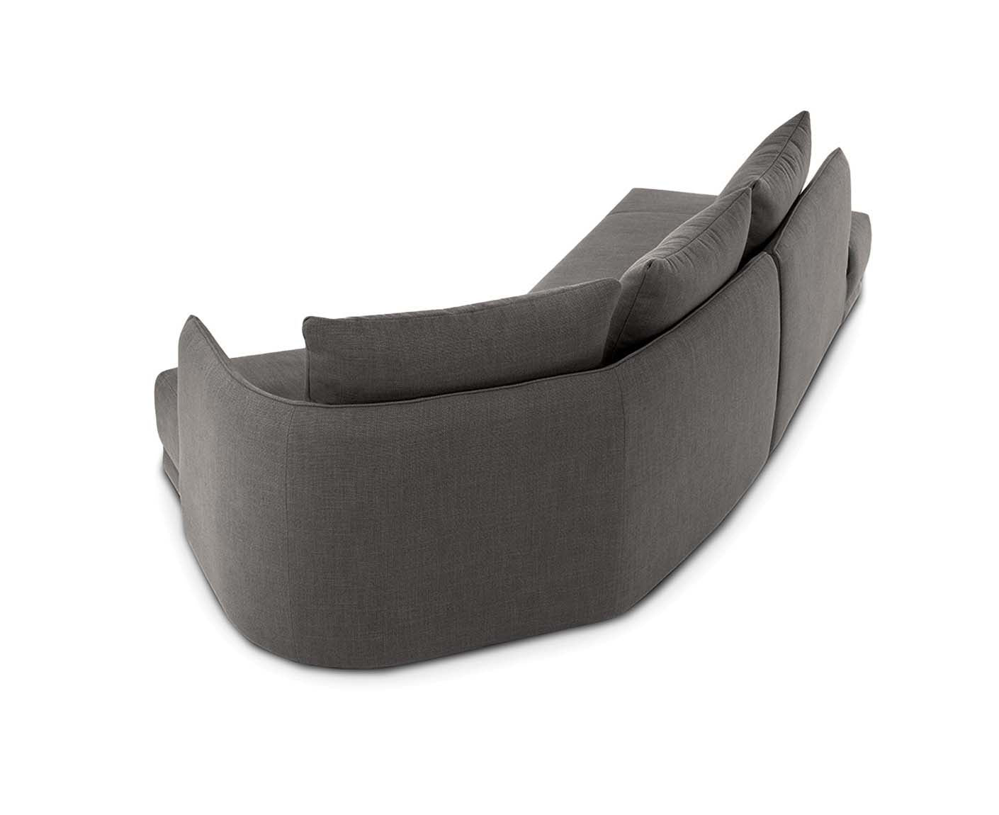 designwerk New York Ecksofa | 333 x 179 cm | grobes Flachgewebe