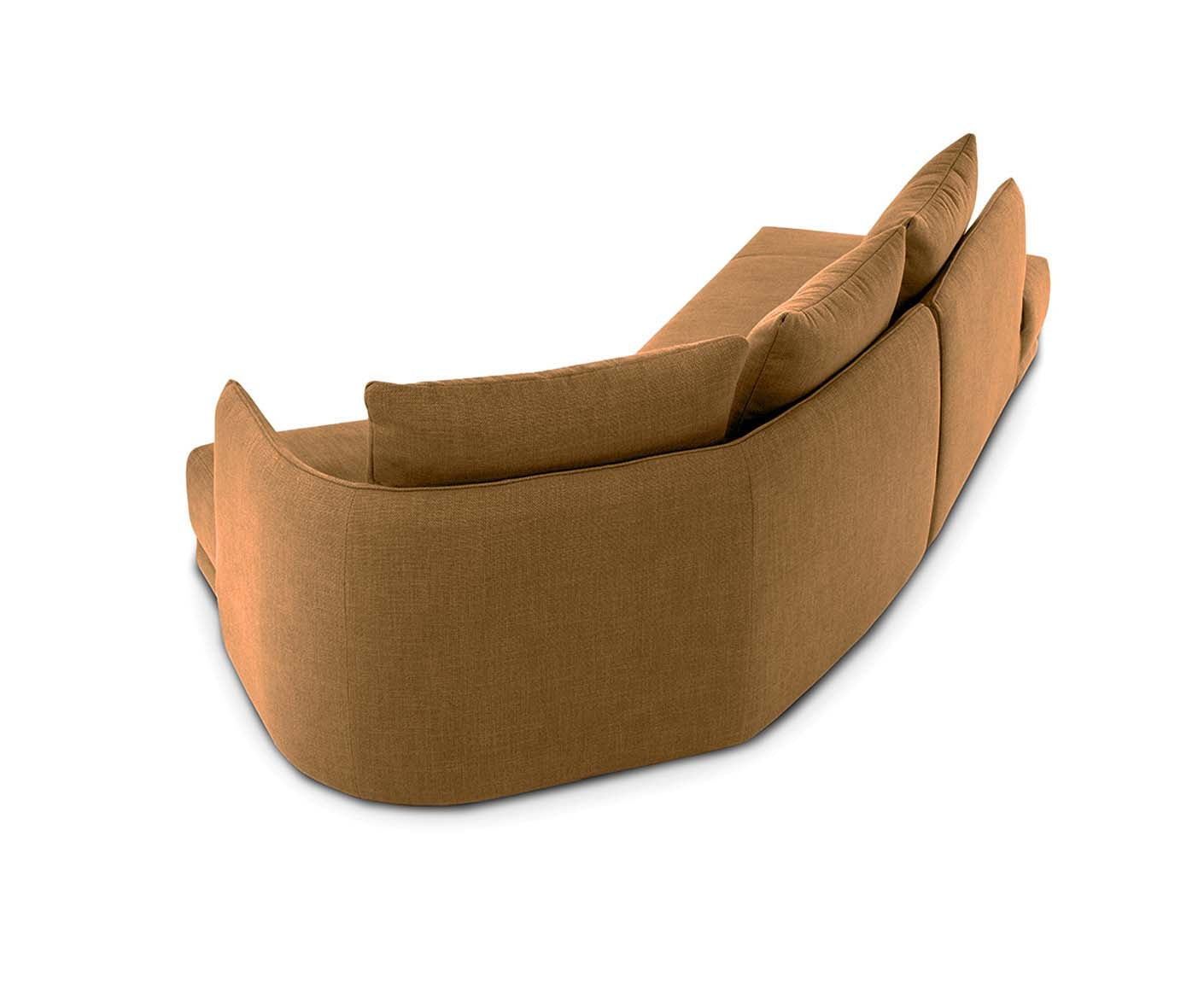 designwerk New York Ecksofa | 333 x 179 cm | grobes Flachgewebe