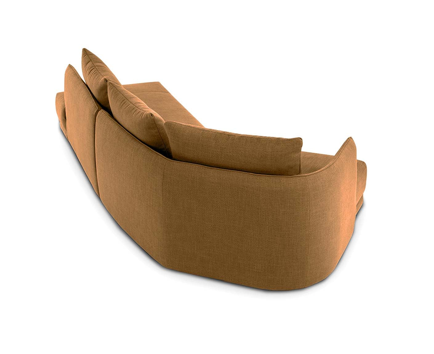 designwerk New York Ecksofa | 333 x 179 cm | grobes Flachgewebe