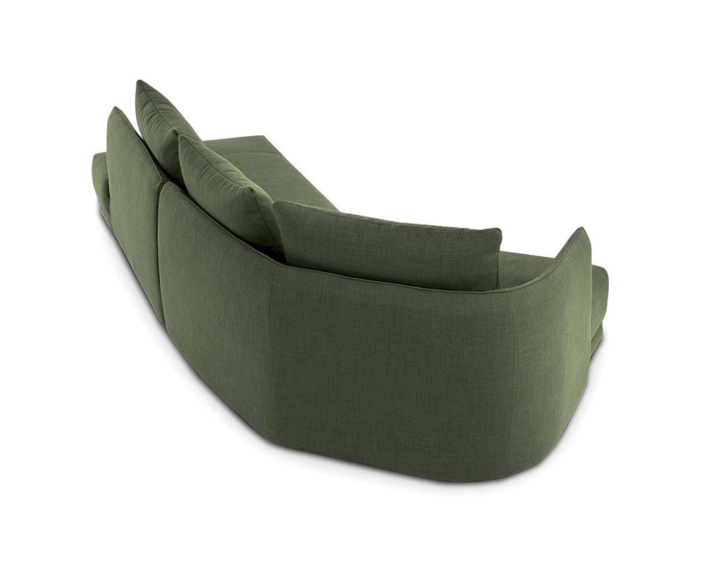 designwerk New York Ecksofa | 333 x 179 cm | grobes Flachgewebe