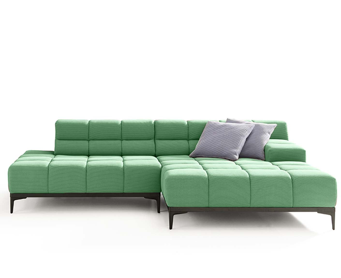 designwerk Oasis Ecksofa | 288 x 169 cm | Flachgewebe 3D-Effekt