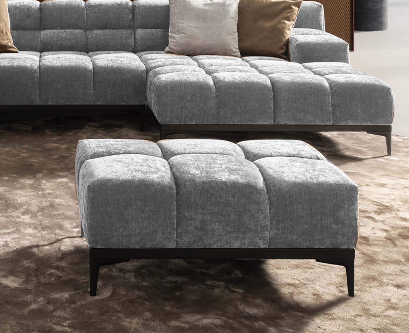 designwerk Oasis Hocker | 107 x 73 cm | Chenillegewebe